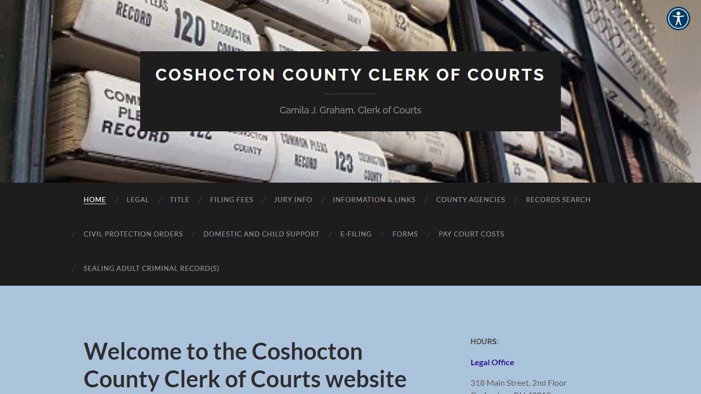 Camila J. Graham, Clerk of Courts - Coshocton County, Ohio